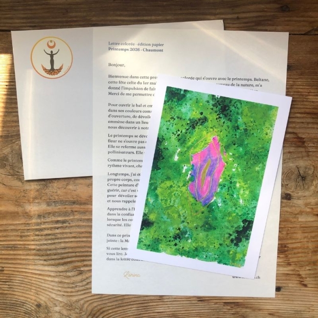 Lettre colorée · édition papier · / Abonnement annuel