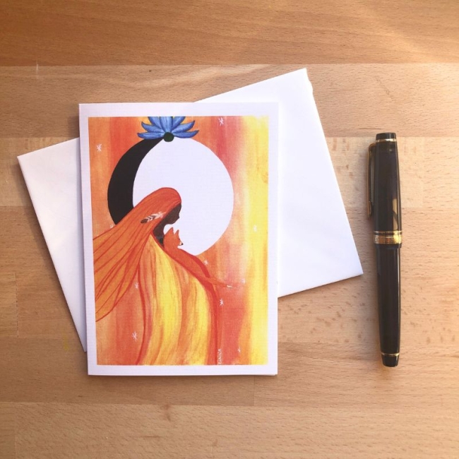 Toutes reliées · carte de vœux 